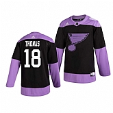 Blues 18 Robert Thomas Black Purple Hockey Fights Cancer Adidas Jersey Dzhi,baseball caps,new era cap wholesale,wholesale hats